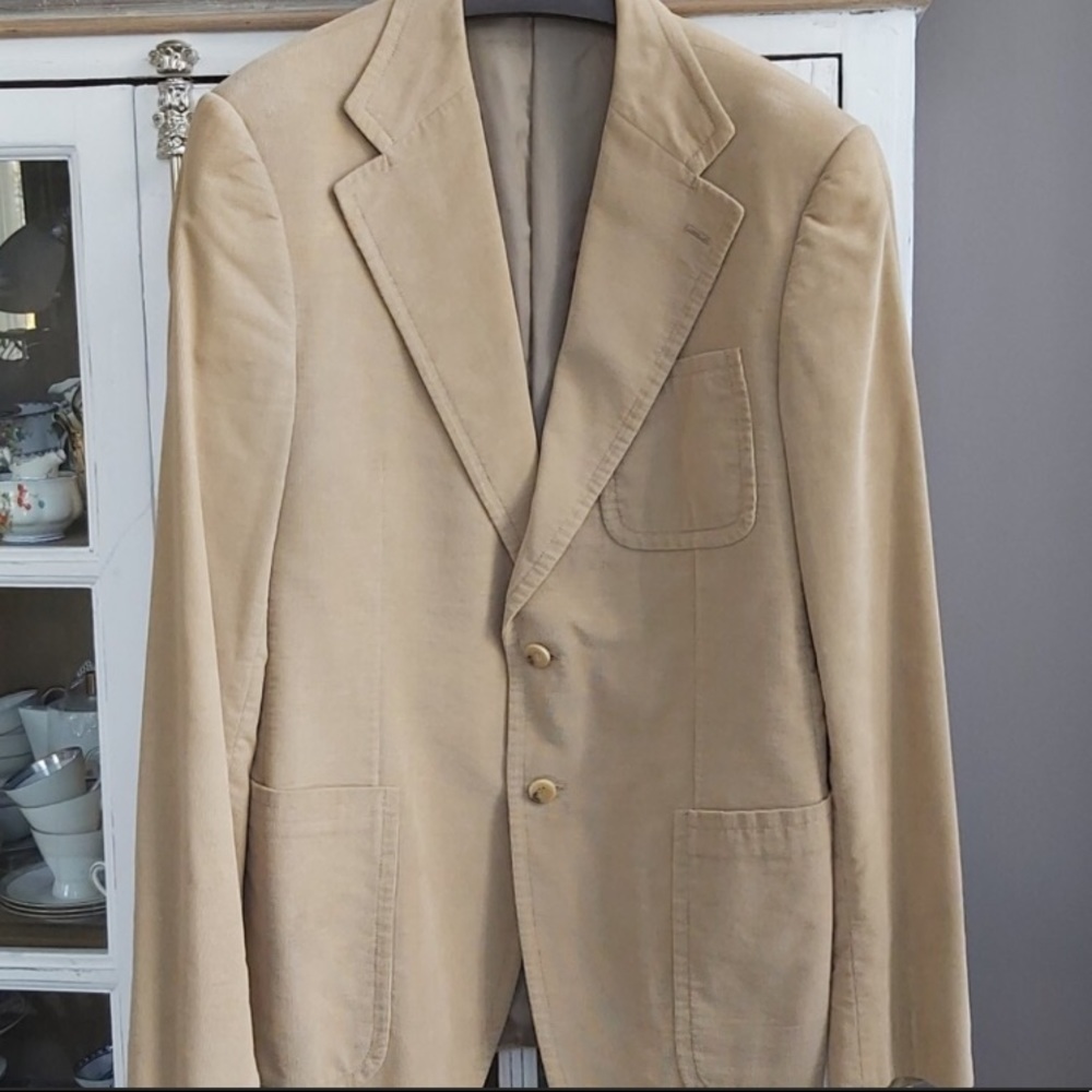 GUCCI Men’s Corduroy Beige Blazer